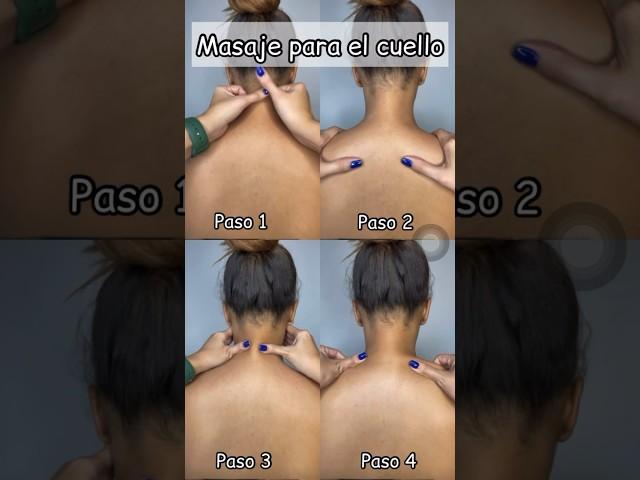 Como hacer masajes para el cuello #fisoterapia #dolor #ejercicioencasa #estres #dolordecuello