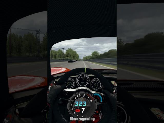 Porsche 918 Escapes Crash At 320 Kh/h At Le Mans | Assetto Corsa #Shorts