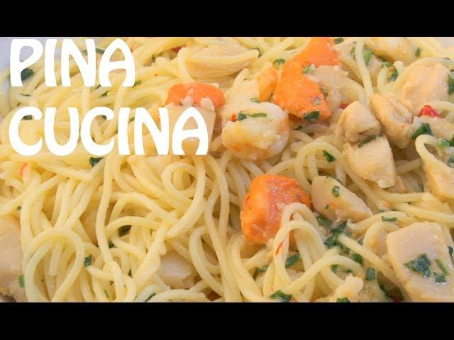 Spaghetti in White Wine Sauce (Marinara Bianca) - Pina Cucina Ep. 15