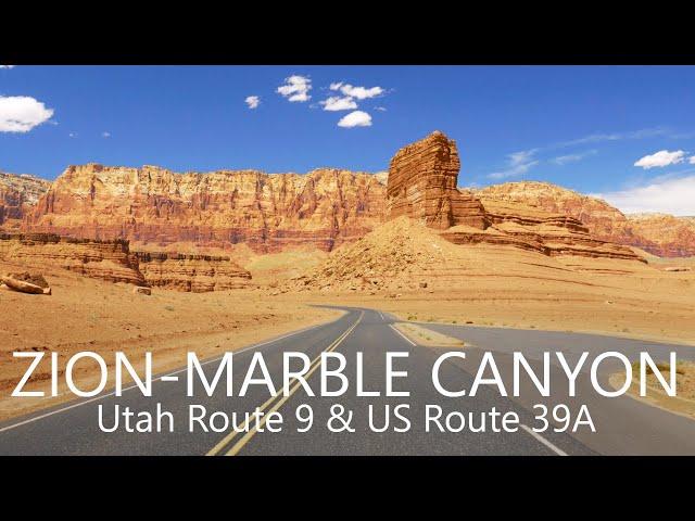 US Route 89A Scenic Drive 4K  | Zion NP East to Marble Canyon, USA