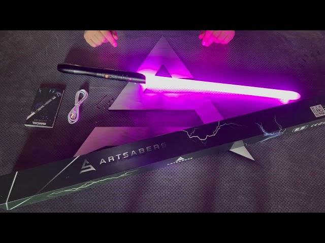 Black Simplex V2 base lit lightsaber from ARTSABERS