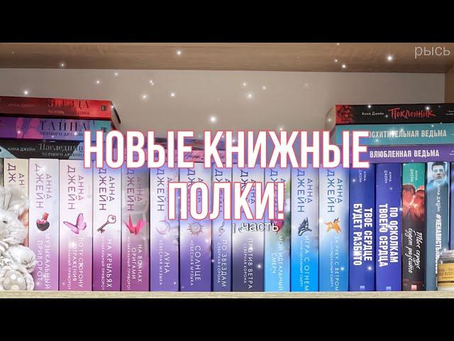 новые книжные полки 2024! || мои книги