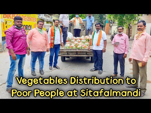 Vegetables Distribution to Poor People at Sitafalmandi | BJP Secunderabad | Covid - 19 | Lock Down |