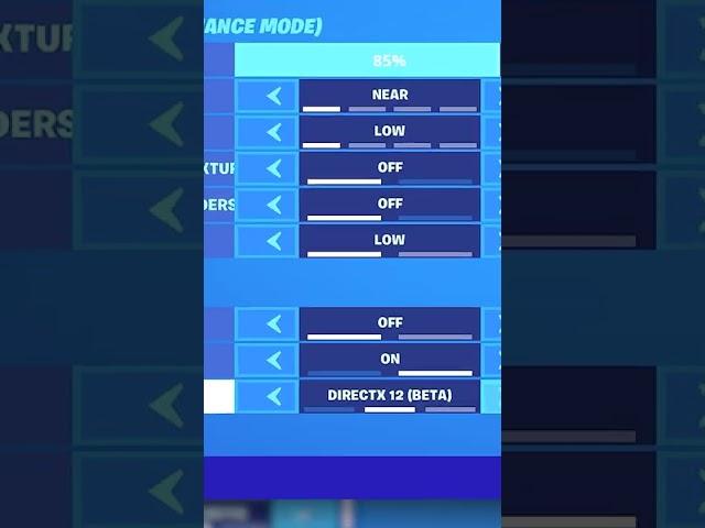 Use THIS Setting To GET MAX FPS In Fortnite Chapter 3 Season 2! #shorts