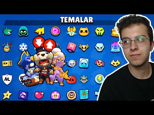 OYUNDAKİ TÜM TEMALARIN EN KÖTÜ KOSTÜMLERİNİ SIRALADIM !! BRAWL STARS