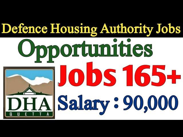 Defence Housing Authority Quetta | DHA Quetta 2022 Contracts Directorate Jobs 2021