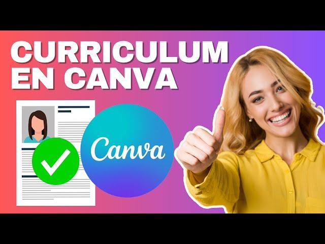 Como hacer un CV en CANVA (FACIL Y RAPIDO 2024)