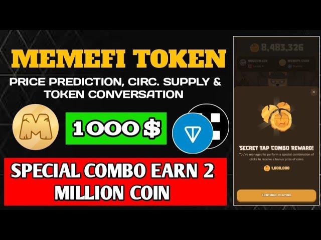 Memefi Secret Combo Today | Memefi Price Prediction & Listing Update | Memefi Mining Coin