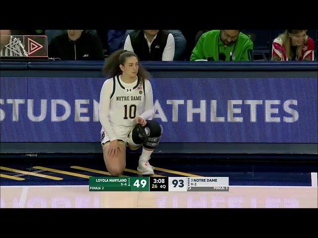  Notre Dame VOLLEYBALL Player Joins BASKETBALL Team, Due To Injuries | 1st Moments On Court