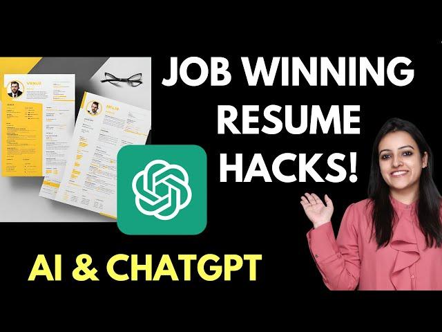 How to create resume using ChatGPT & Free AI Tools| ATS Friendly Resume | Hindi