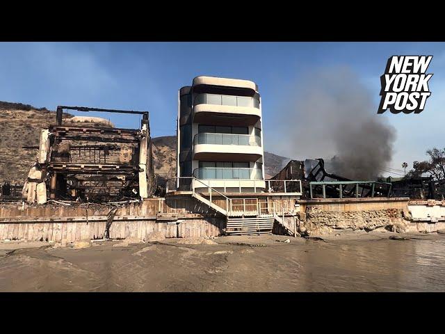 'Miracle' multimillion-dollar Malibu mansion survives raging fire