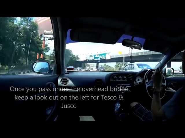 Drive Singapore to Tebrau City Aeon Jusco and Tesco (Ma