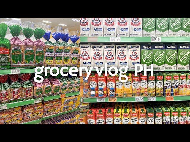 Grocery Vlog PH| filipino snacks, monthly essentials, living in PH, food restock, foods only