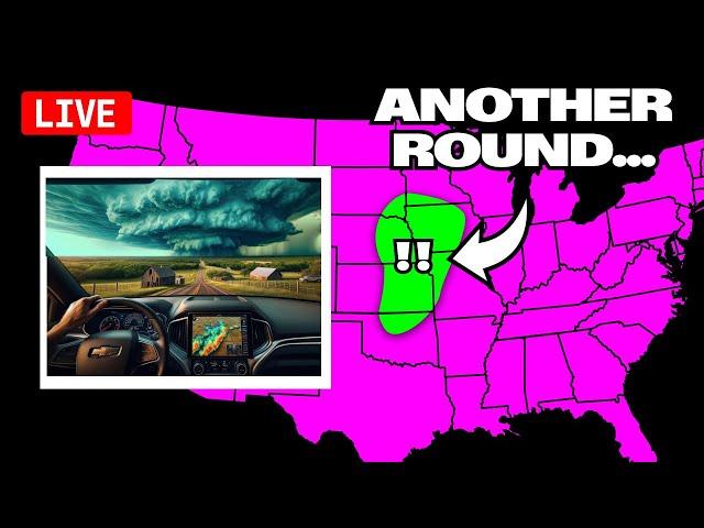 Tornado & Gorilla Hail Storm Chase in Kansas & Iowa