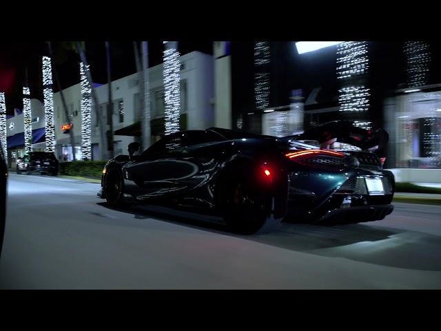 Mclaren 765LT Night Drive (Miami Miles) 4K