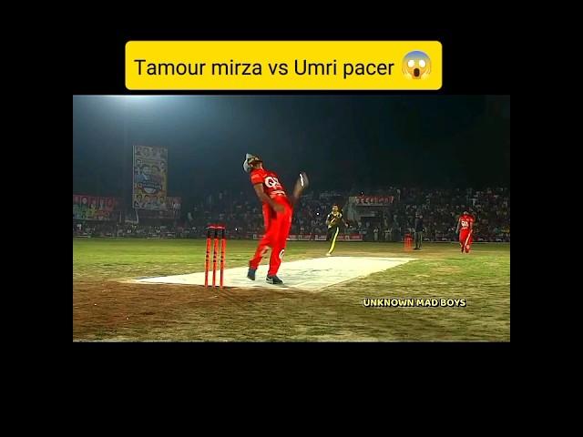 Tamour mirza vs Umri pacer Ak 47  #tapeballcricket #shortsfeed #youtubeshorts #viralshort