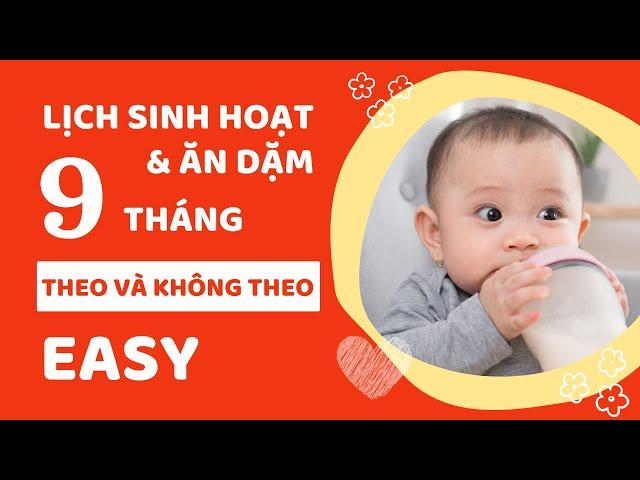 Lịch Sinh Hoạt Bé 9 Tháng Theo EASY Và Không Theo EASY, Luyện EASY, Luyện Ngủ Cho Bé 9 Tháng