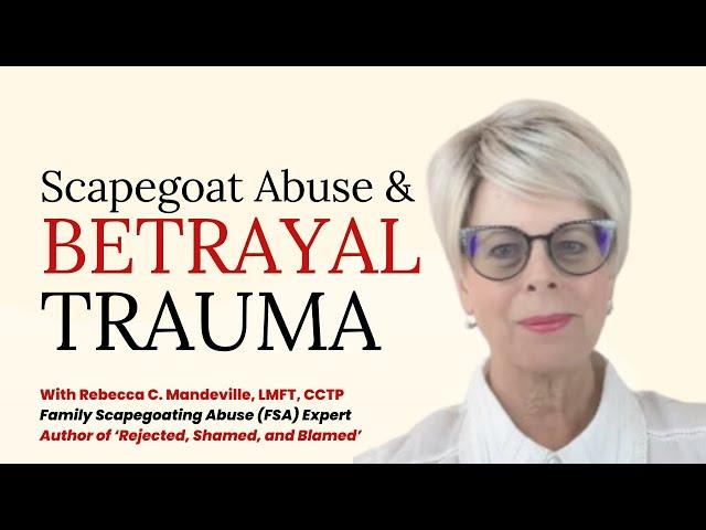 Why Scapegoat Abuse Causes Betrayal Trauma #scapegoat #narcissisticfamily #betrayal