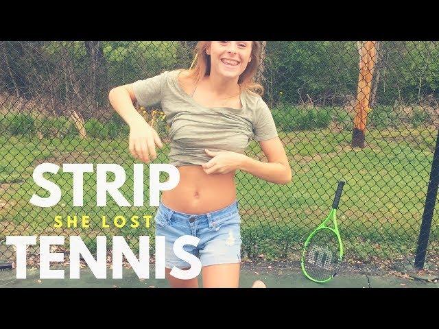 STRIP TENNIS *SHE LOST*