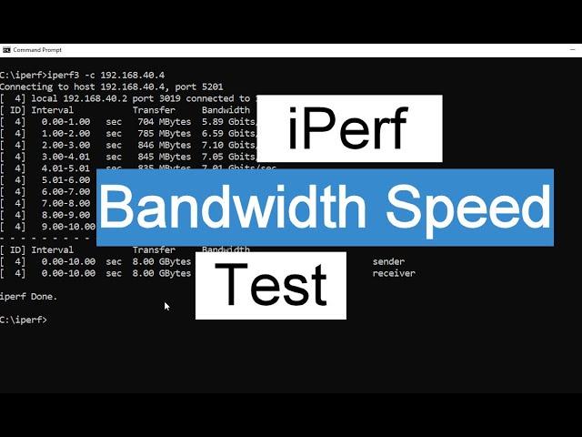 iPerf How to Test Bandwidth and Throughput