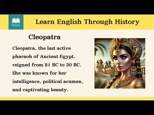 Cleopatra, the Last Active Pharaoh of Ancient Egypt (C1/C2 English Level)#history #english