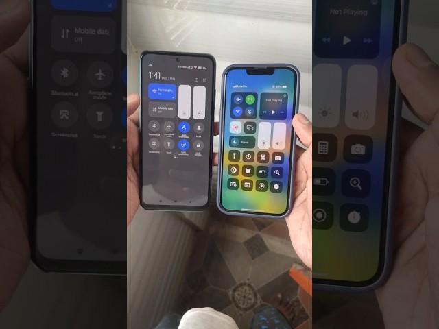 Control centre iOS 16 vs miui 14 | Apple vs Xiaomi