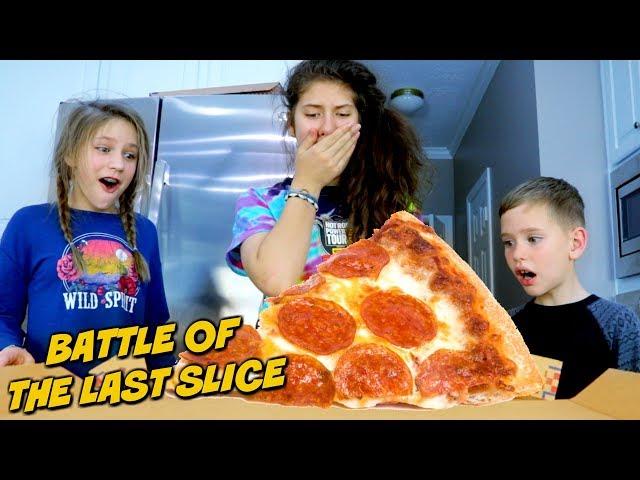 Battle of The Last Slice of Pizza! SuperHeroKids in Real Life Funny Comic Adventure