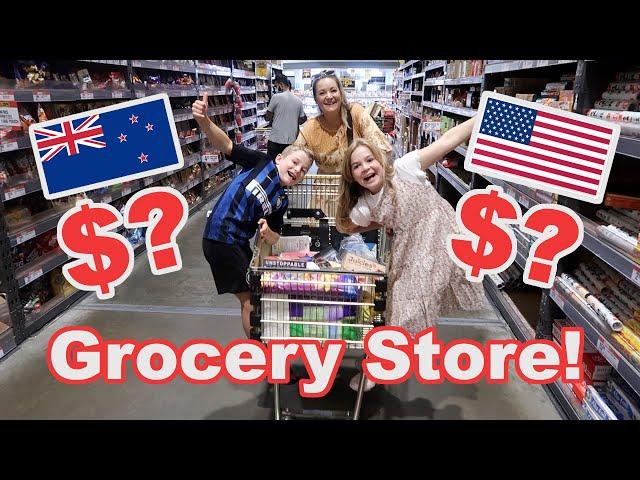 NZ vs USA Grocery Store Trip!! Cost of Living New Zealand Series