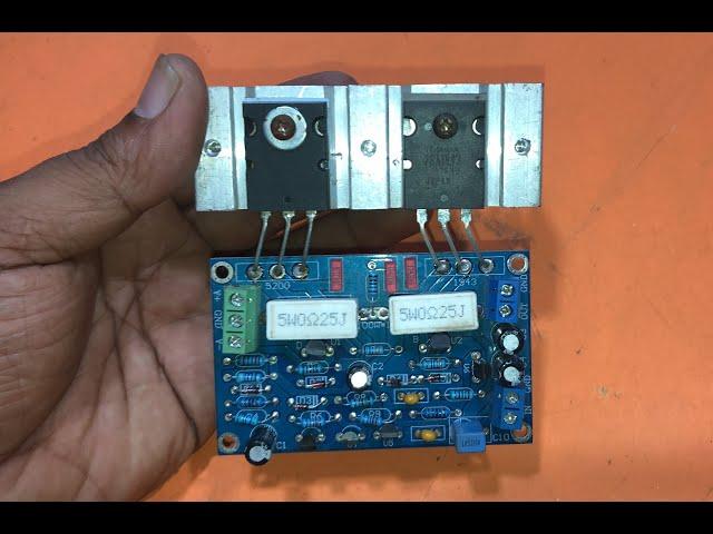 Amplifier circuit diagram using transistor