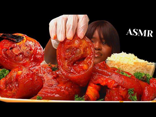 ASMR SPICY BRAISED BEEF FEET (SPICY COW FEET) MUKBANG |OX Feet |Soft EATING SOUNDS  |No talking