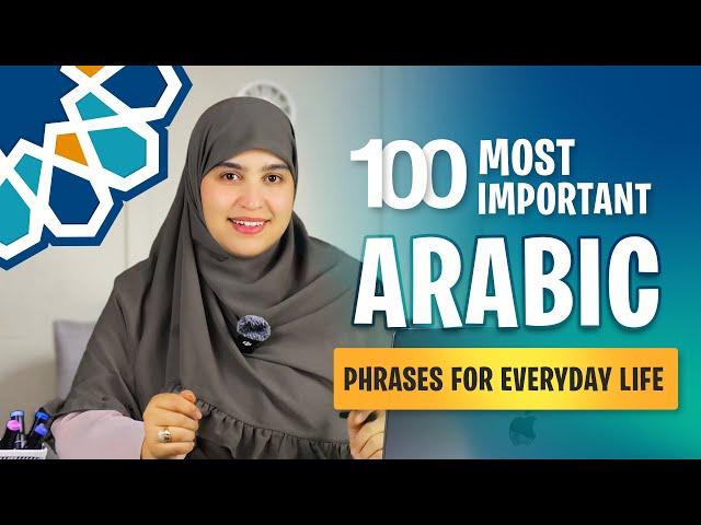 Memorize with me the 100 most important Arabic phrases for everyday life - part 1