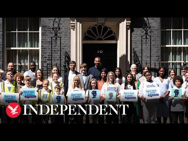 Rio Ferdinand calls for social media reform as he launches anti-bullying campaign at Downing Street