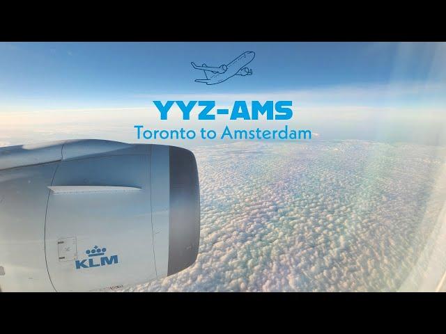 KLM Premium Economy - Toronto Pearson to Amsterdam Airport Schiphol | YYZ - AMS | KLM Crown Lounge