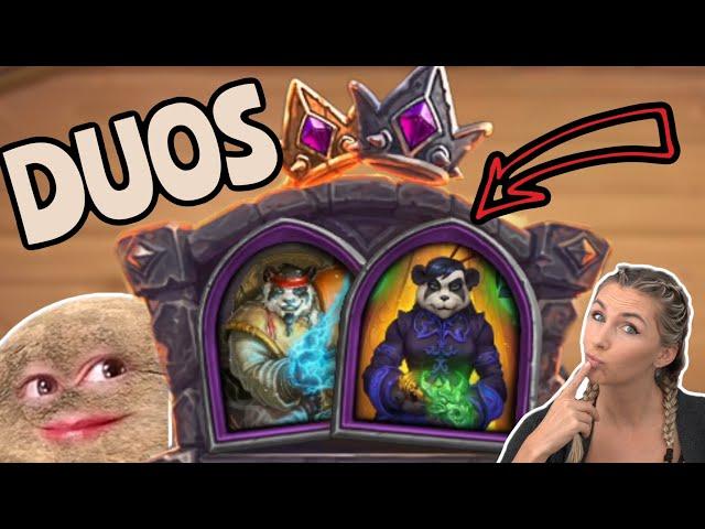 Pandas DOMINATE DUOS - Hearthstone Battlegrounds