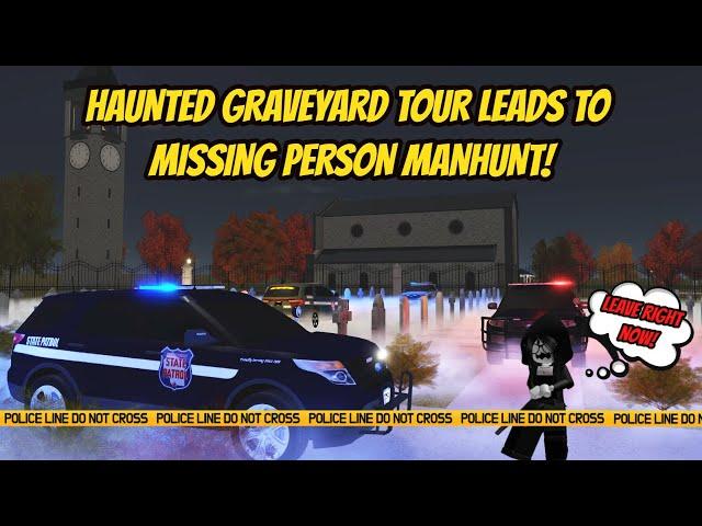 Greenville, Wisc Roblox l Haunted Graveyard Tour MANHUNT CHASE - Update Roleplay