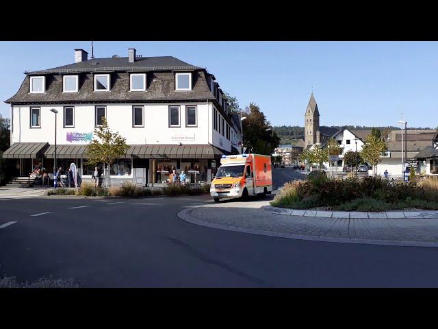 [Dauer Pressluft] Rettung Sauerland 7 RTW 1 auf zügiger Alarmfahrt