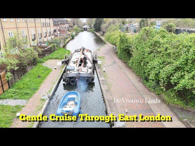 Canal Cruise in East London on a Dutch Barge built in 1910 called Linda.