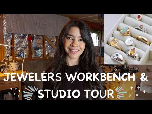 Jewelers Studio & Workbench Tour  | At Home Jewelry Studio Set Up