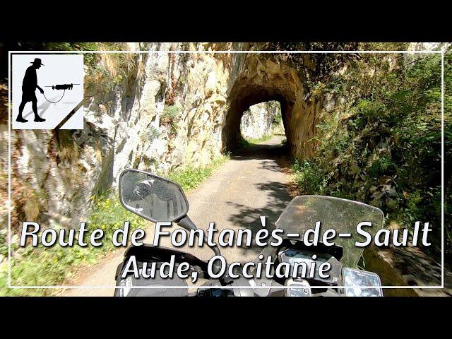 Route de Fontanès-de-Sault, Balcony Road D29, Aude, Occitania, France - by motorcycle