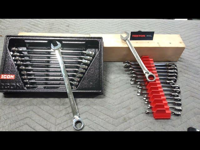 TEKTON new reversible ratchet wrench line vs ICON