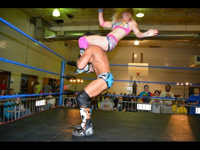 Candice LeRae VS.  Johnny Gargano -Absolute Intense Wrestling [Intergender Wrestling]