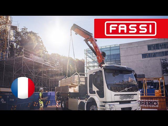 Une grue articulée Fassi F195A.1.25 xe-dynamic aménagée sur Volvo FE Electric