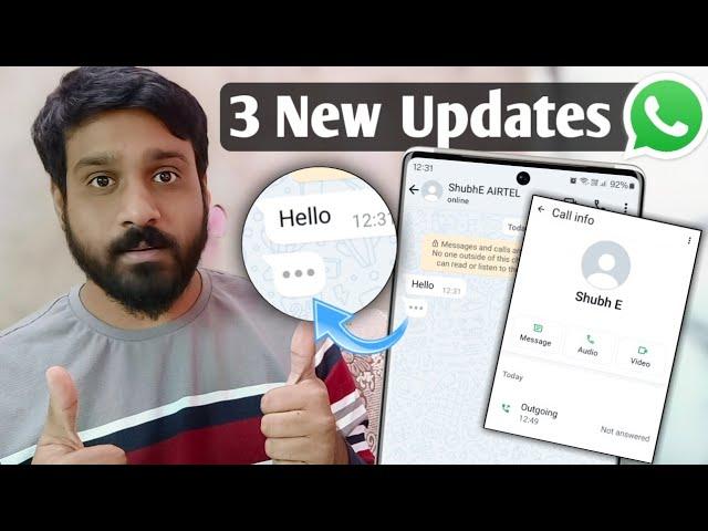 3 Whatsapp New Update 2024 | New Typing Indicator On Whatspp | Whatsapp New feature 