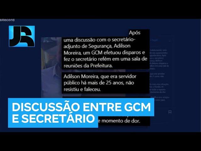 GCM efetuou disparos após uma discussão com o secretário-adjunto de Segurança de Osasco (SP)