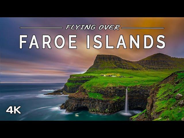 Flying over Faroe Islands: 1 HOUR of Nature Scenery with Ambient Music (4K UHD Drone Film)