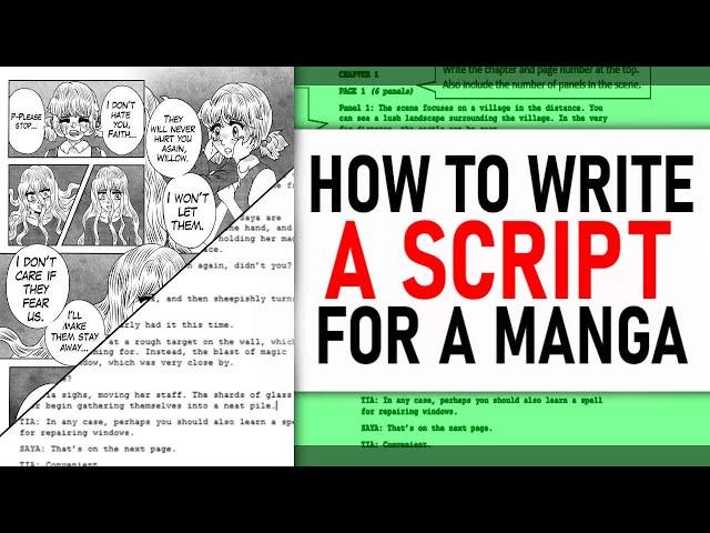 How To Write A Script For A Manga Or Comic (3 Different Methods!)