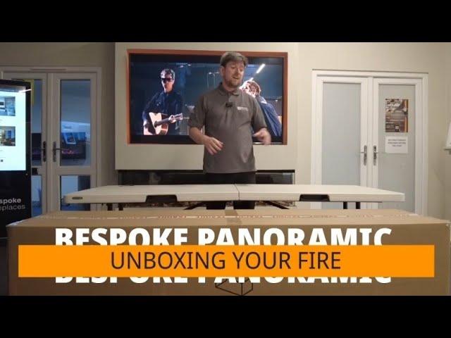 Unboxing your Bespoke Panoramic electric fire and its contents.