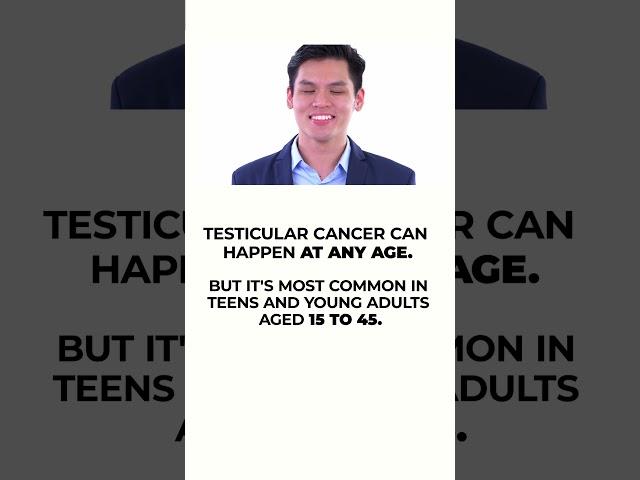 Testicular Cancer: Signs to watch out for!