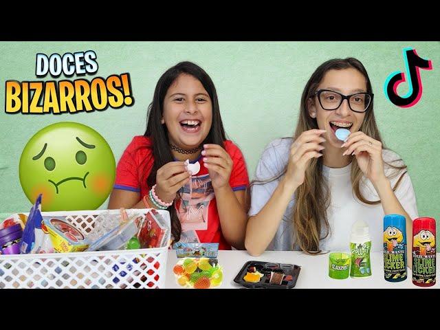 Experimentando doces bizarros do TIKTOK - feat @FamilyFun5