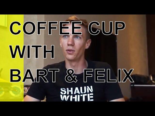 coffee cup with Bart Swings and Felix Rijhnen (pascal briand vlog 161)